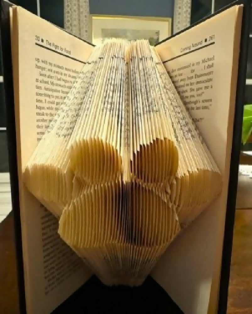 Paw Print Folded Book Art