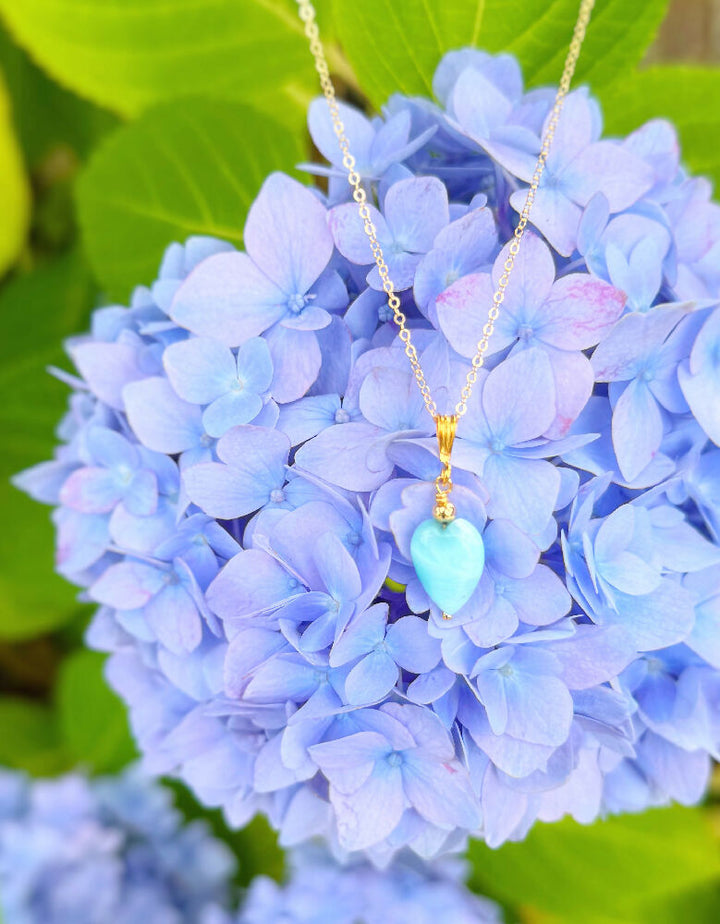 Ocean Lover GF Necklace on Hydrangea