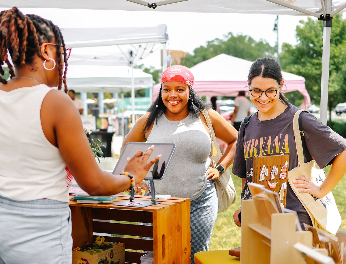 Women shopping at Boston Womens Market