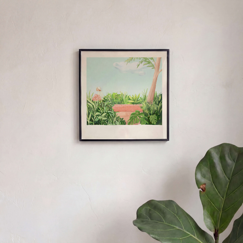 secret garden black frame