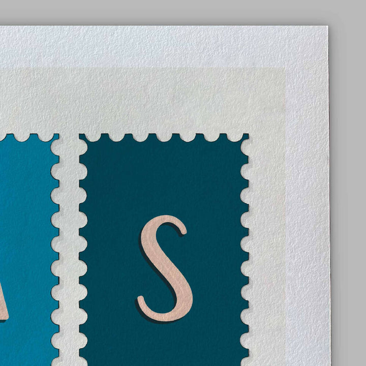 A close-up of the slight texture in this high-quality giclee art print.