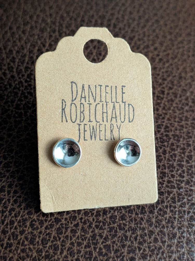 Recycled Silver Domed Studs
