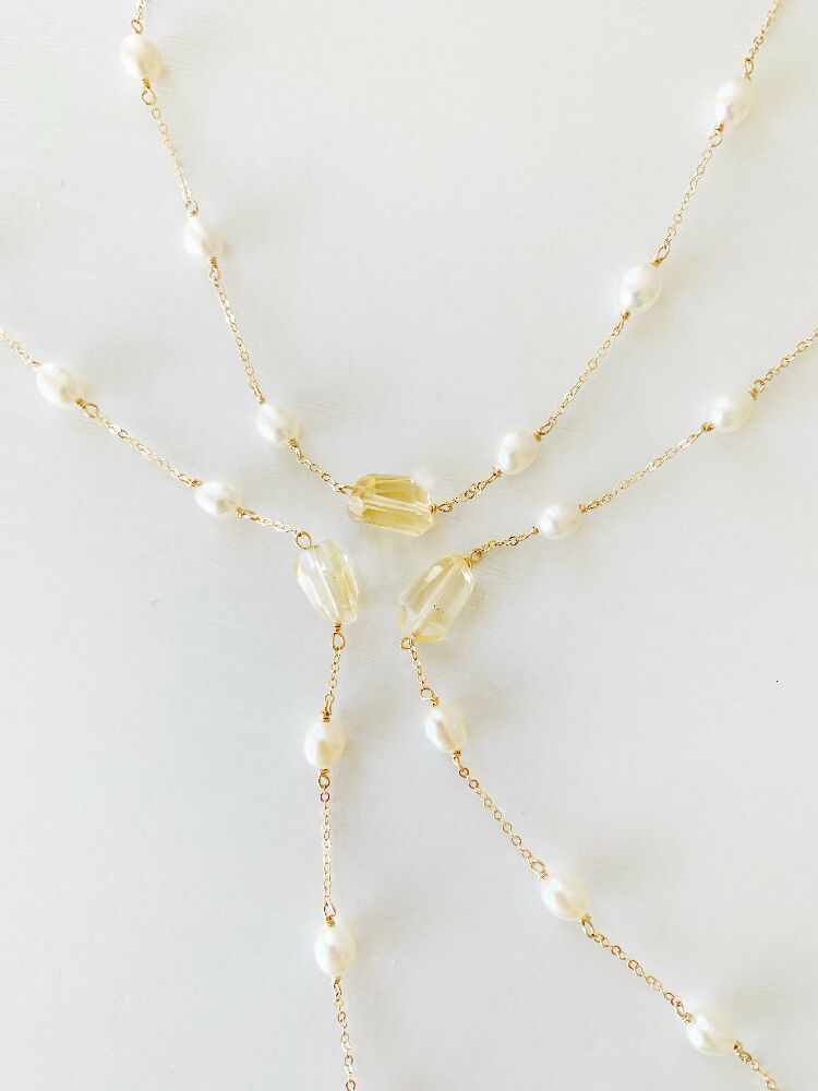 sun and snow necklace view multiple