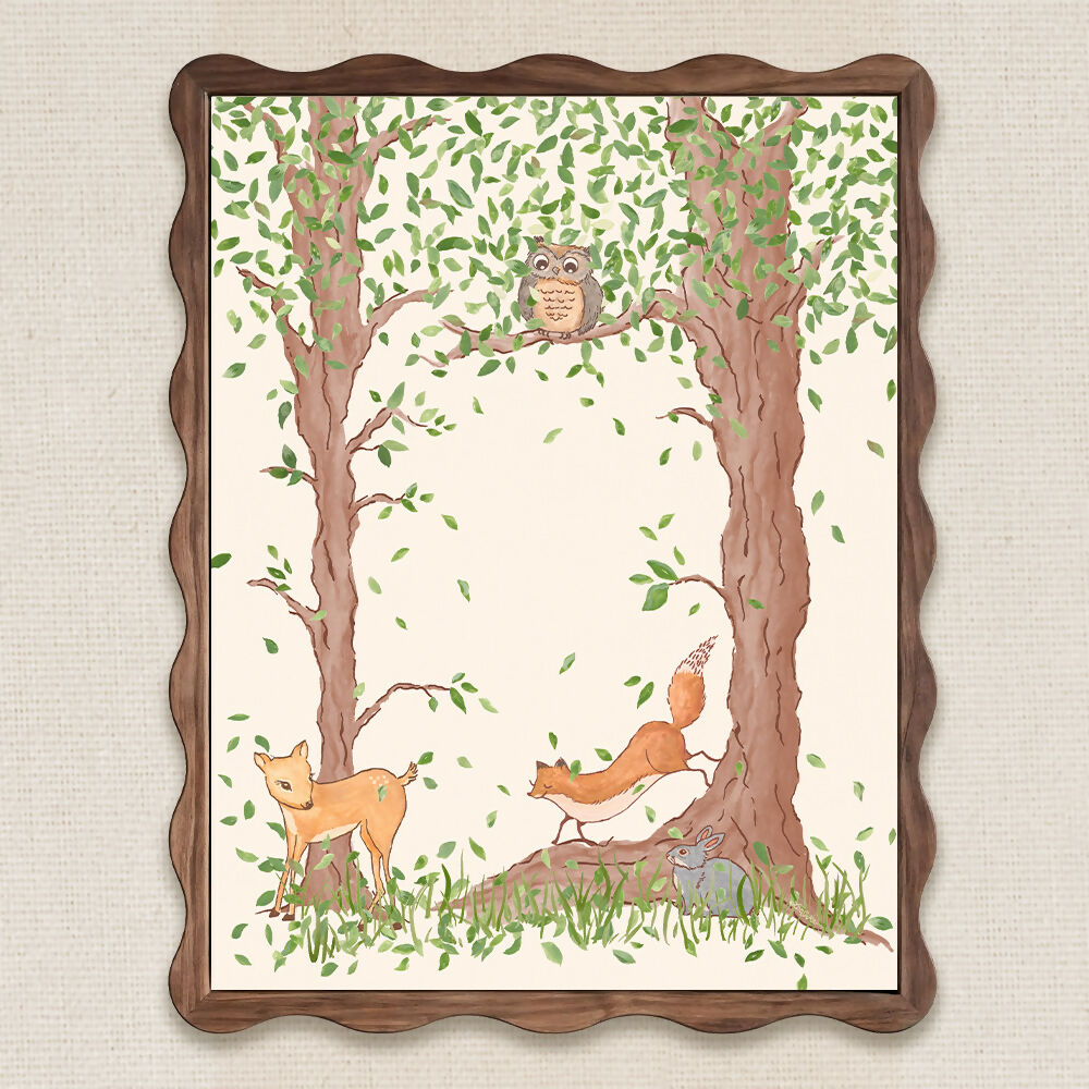 Woodland Animals Art Print