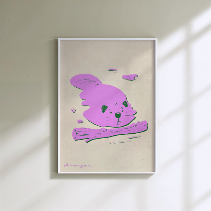 beaver white frame 1