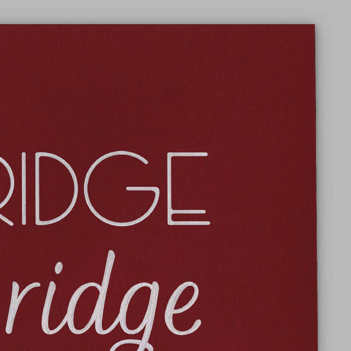 A close-up of the slight texture in this high-quality giclee art print.
