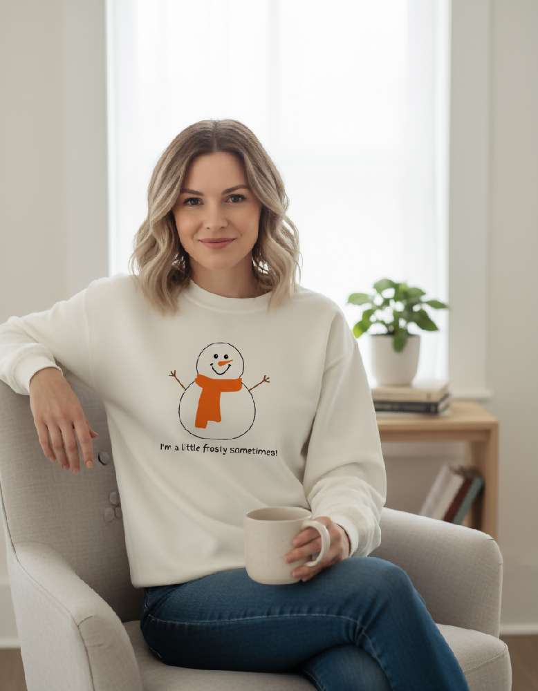 adult-wearing-snowman-sweatshirt