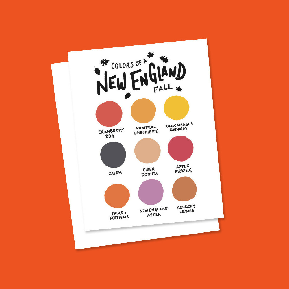 Colors of a New England Fall Card