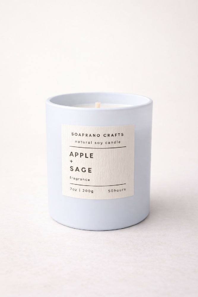 Apple and Sage Candle 2