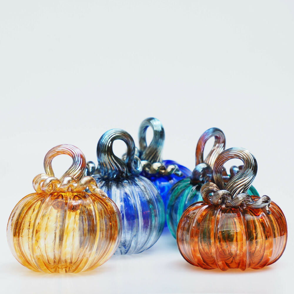 Glass Pumpkin - Jewel Tones