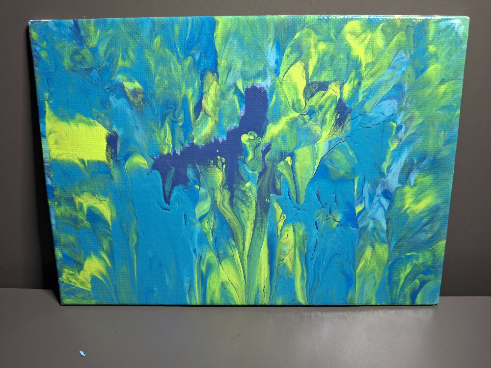 Verdant Surge Original Paintings - 5×7 Canvas