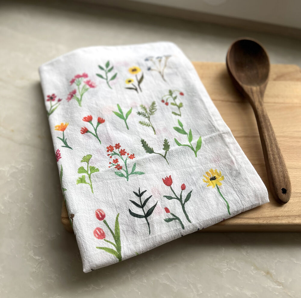 Botanical Kitchen Tea Towel