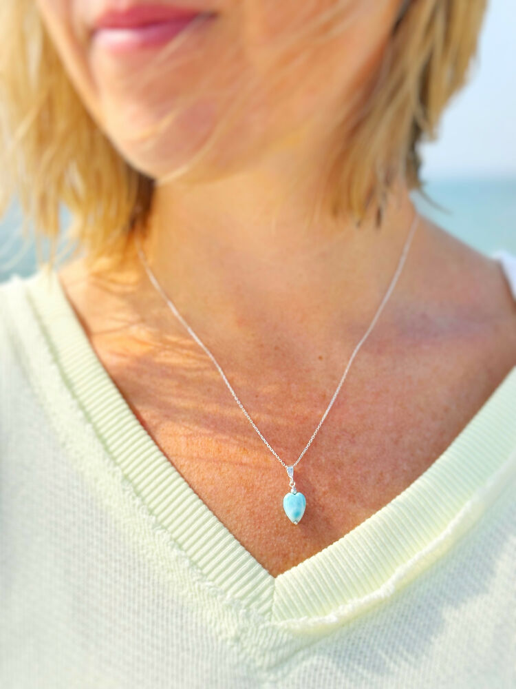 Ocean love necklace at beach ss